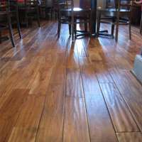 Small Leaf Acacia Hand Scraped Engineered Click Lock Hardwood Flooring