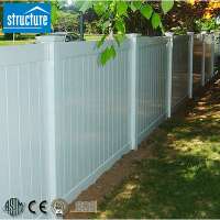 UV Protection White Cheap PVC Vinyl Fence Privacy Garden Fence