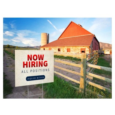 Outdoor Coroplast Yard Sign With Wire Stake