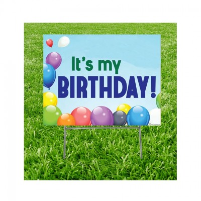 Custom Coroplast Birthday Yard Sign Free With Stakes