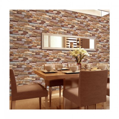 PVC Vinyl Bricklooking Wallpaper 3D For Living Room