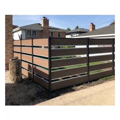 PVC Wood Panel Outdoor Fence